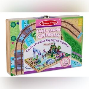 Melissa & Doug 19-Piece‎ Wooden Take-Along Tabletop Kingdom Brand New In Package